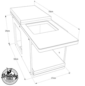 Cat Wall Shelf Step Bed Bundle - Wally Mini Double Bundle - Scratchy Things Premium Pet Furniture