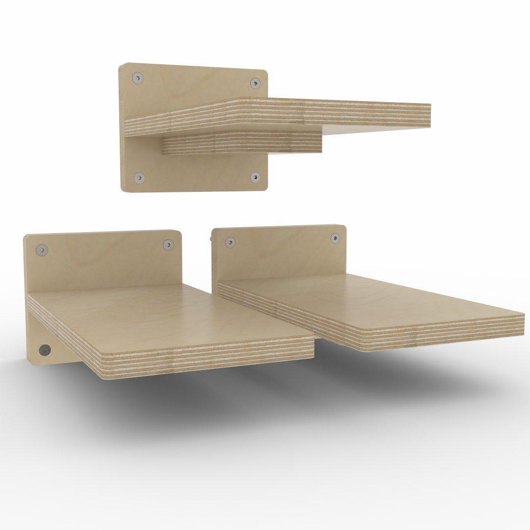 Cat Wall Shelf Step Bridge Feeder Bundle - Wally Starter Bundle - Scratchy Things Premium Pet Furniture