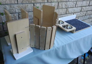 Cat Wall Shelf Step Bridge Feeder Bundle - Wally Starter Sixpack Bundle - Scratchy Things Premium Pet Furniture