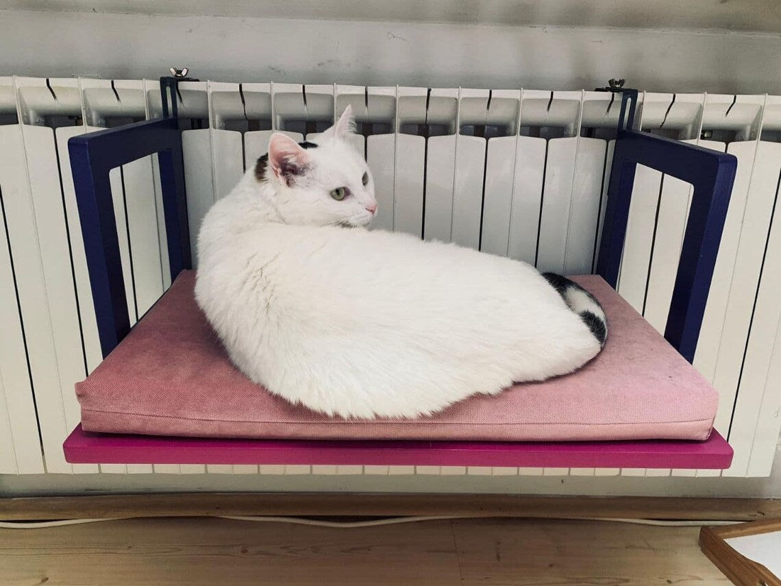 Cat Radiator Bed Hammock - Toasty BigCat Flat - Scratchy Things Premium Pet Furniture