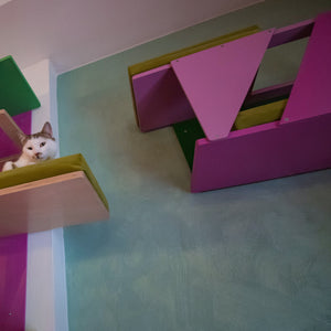 Big Cat Wall Shelf Bed Box - BigCat Sharp Tunnel Mini - Scratchy Things Premium Pet Furniture