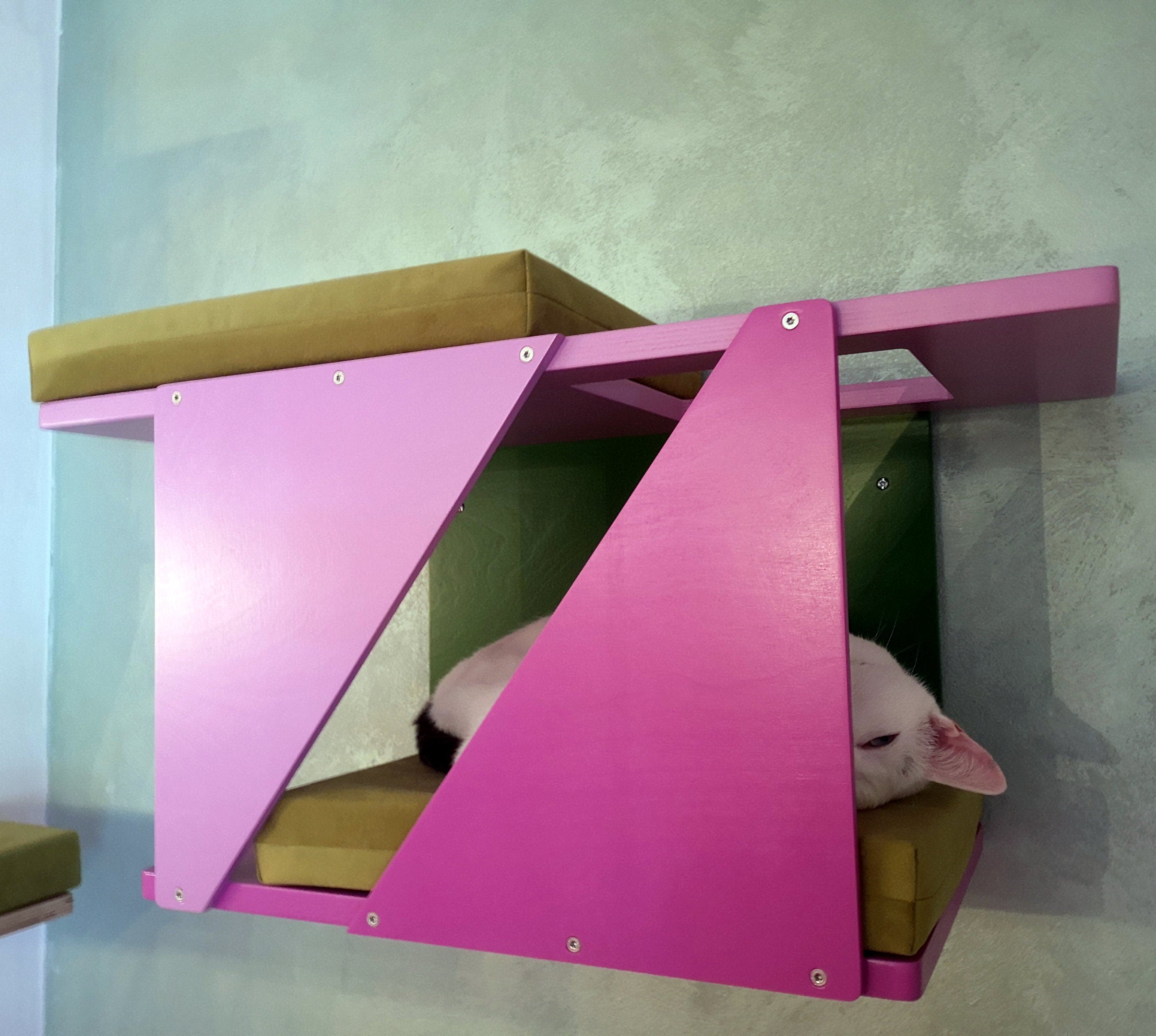 Big Cat Wall Shelf Bed Box - BigCat Sharp Tunnel Mini - Scratchy Things Premium Pet Furniture