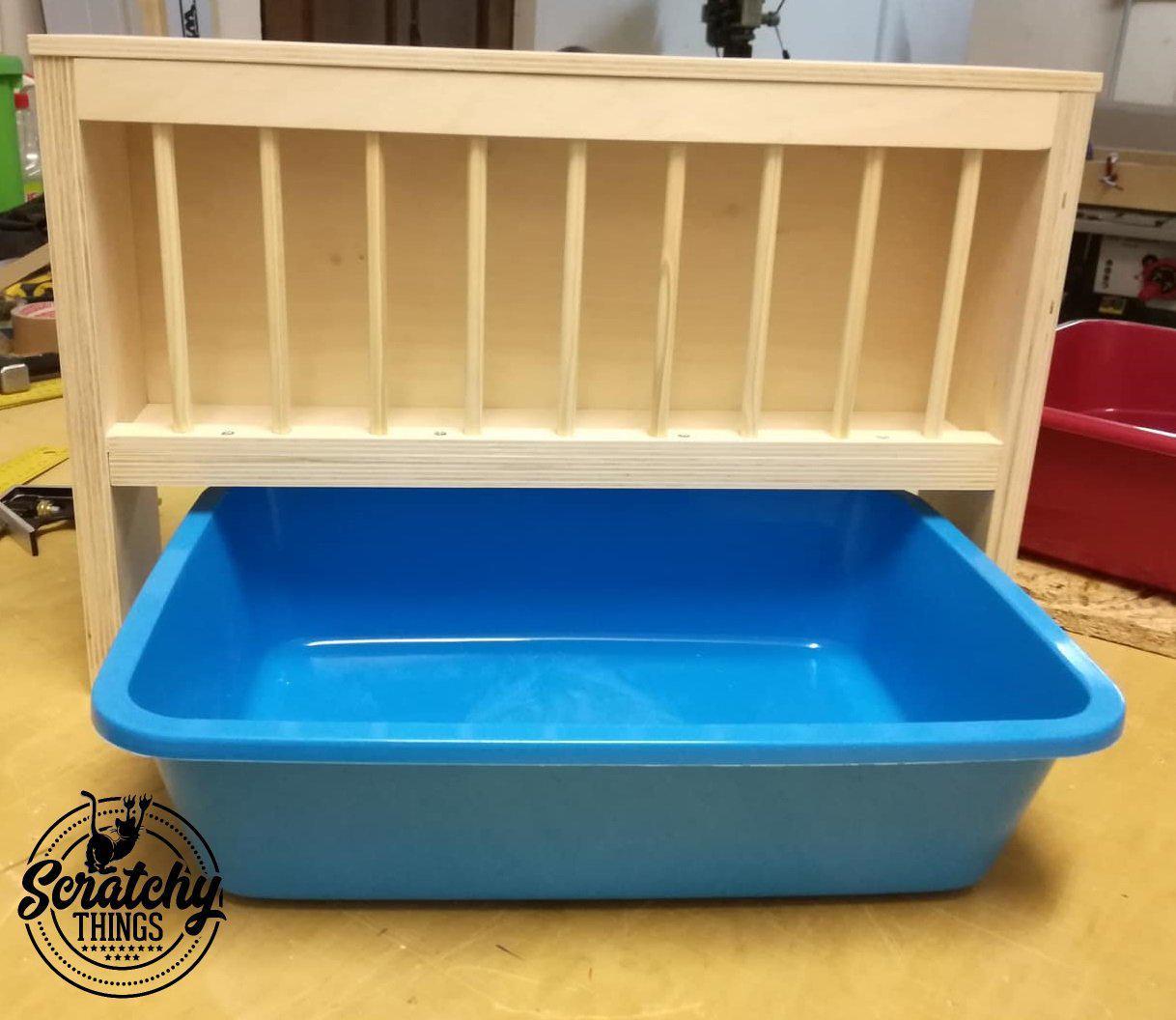 Bunny Rabbit Hay Rack Manger Nibbler HayWall Scratchy Things - Nibbler HayWall - Scratchy Things Premium Pet Furniture