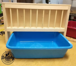 Bunny Rabbit Hay Rack Manger Nibbler HayWall Scratchy Things - Nibbler HayWall - Scratchy Things Premium Pet Furniture