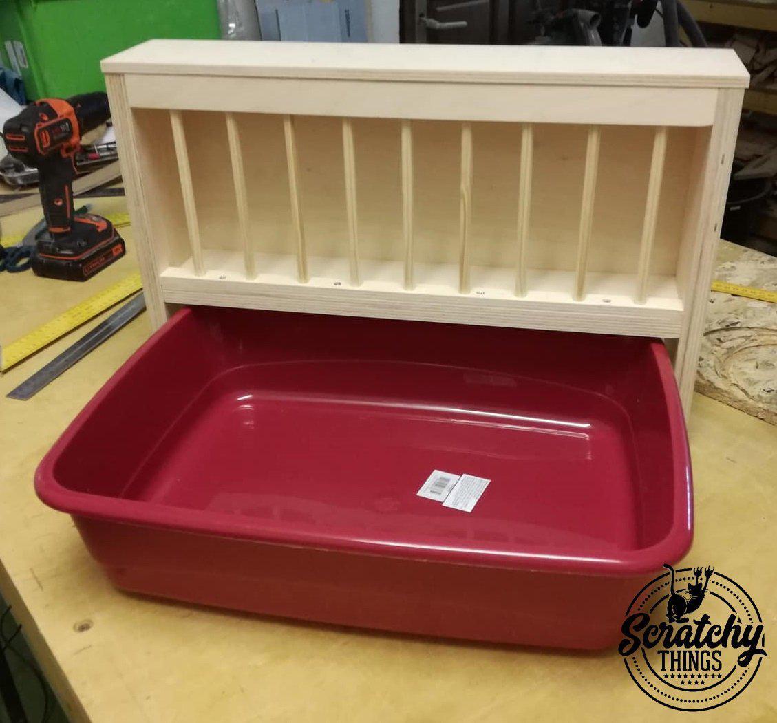 Bunny Rabbit Hay Rack Manger Nibbler HayWall Scratchy Things - Nibbler HayWall - Scratchy Things Premium Pet Furniture