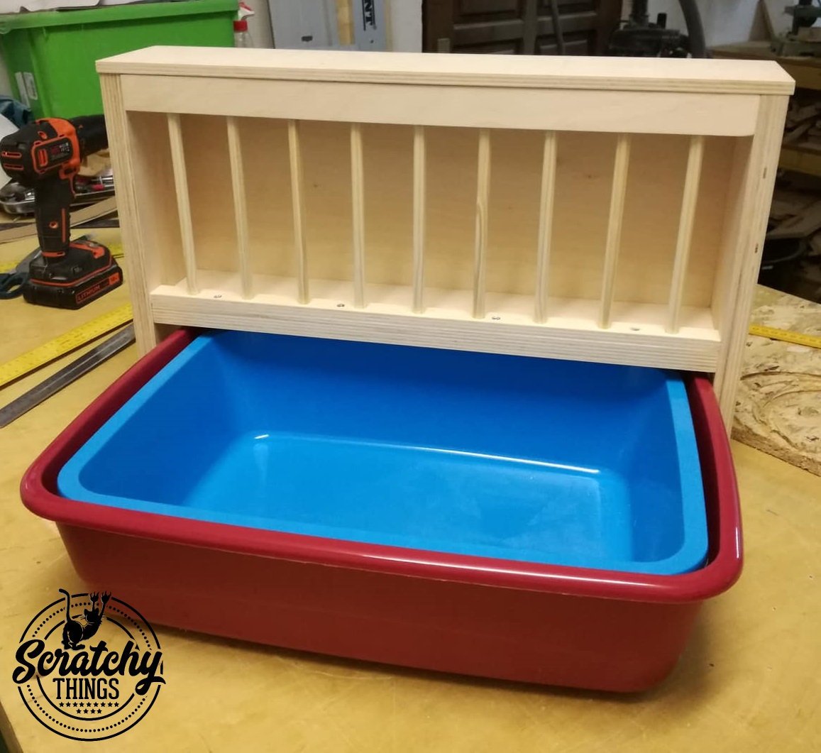 Bunny Rabbit Hay Rack Manger Nibbler HayWall Scratchy Things - Nibbler HayWall - Scratchy Things Premium Pet Furniture