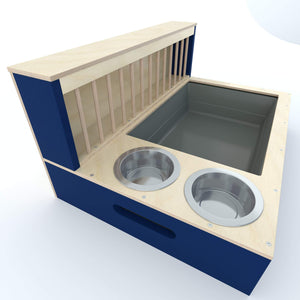 Rabbit Hay Feeder Litter box - Nibbler Combo Maxi 3in1 - Scratchy Things Premium Pet Furniture