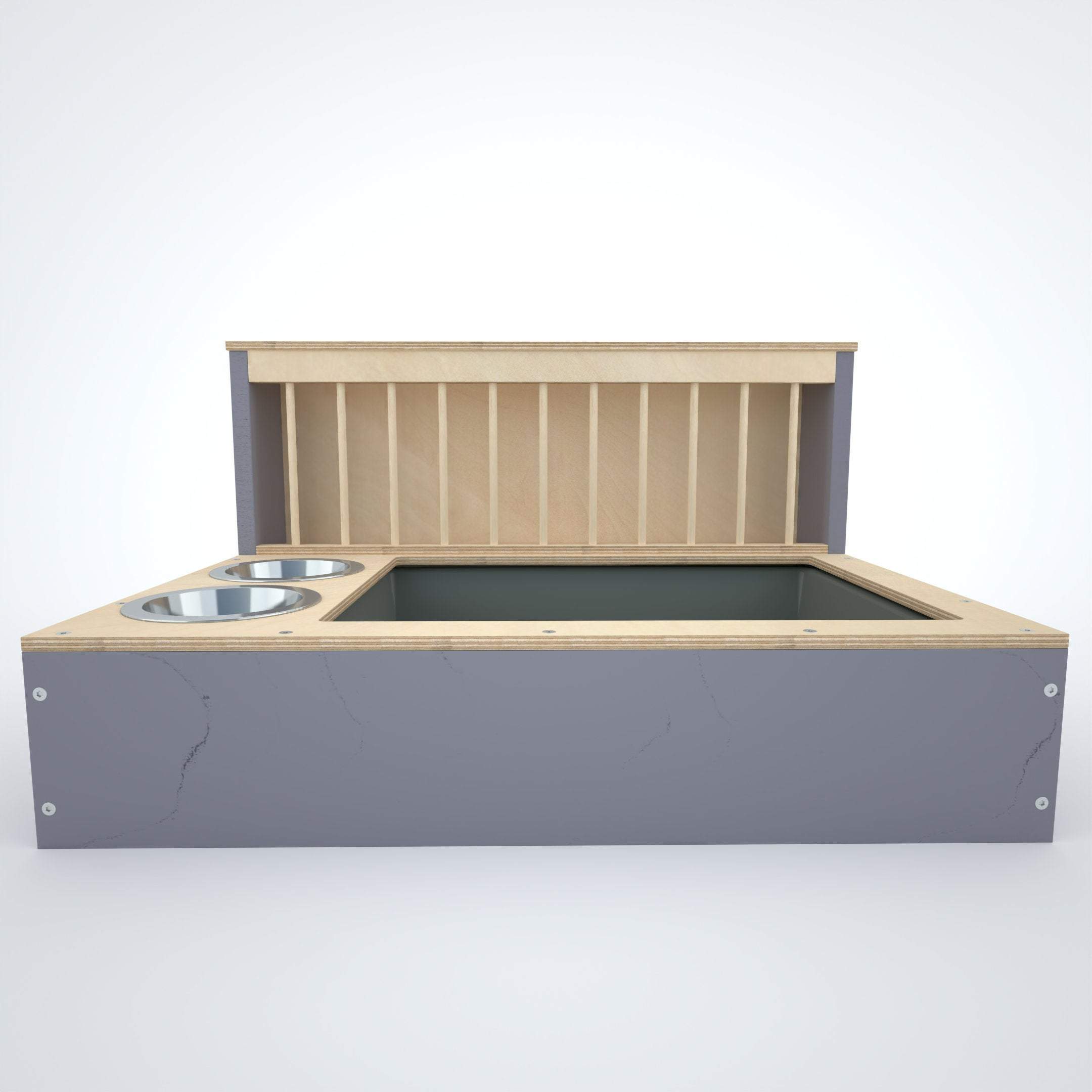 Rabbit Hay Feeder Litter box - Nibbler Combo Spectra 3in1 - Scratchy Things Premium Pet Furniture