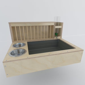 Rabbit Hay Feeder Water Litter box - Nibbler Combo 4in1 - Scratchy Things Premium Pet Furniture