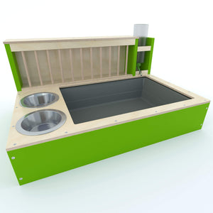 Rabbit Hay Feeder Water Litter box - Nibbler Combo Maxi 4in1 - Scratchy Things Premium Pet Furniture