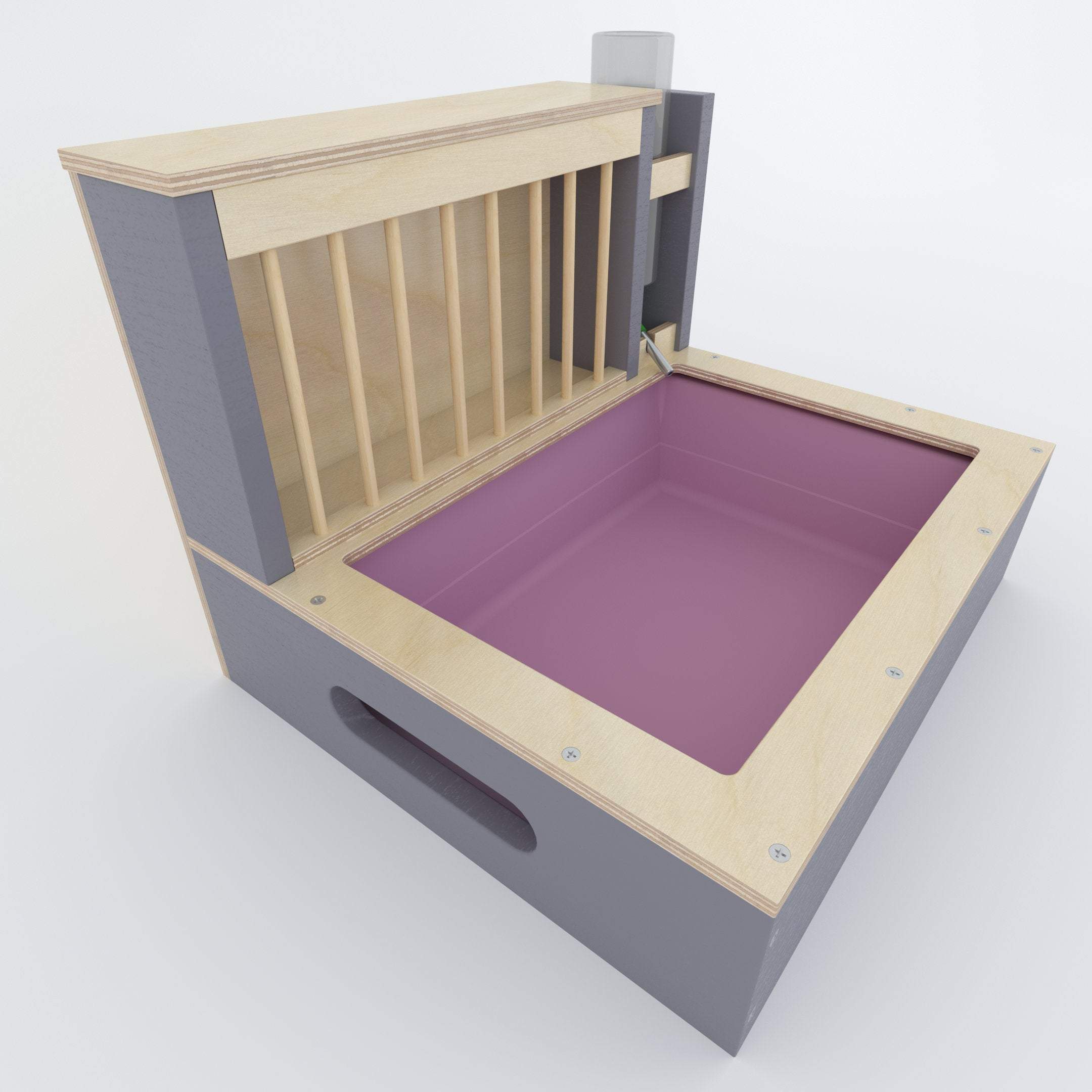 Rabbit Hay Feeder Water Litter box - Nibbler Combo Mini Spectra - Scratchy Things Premium Pet Furniture