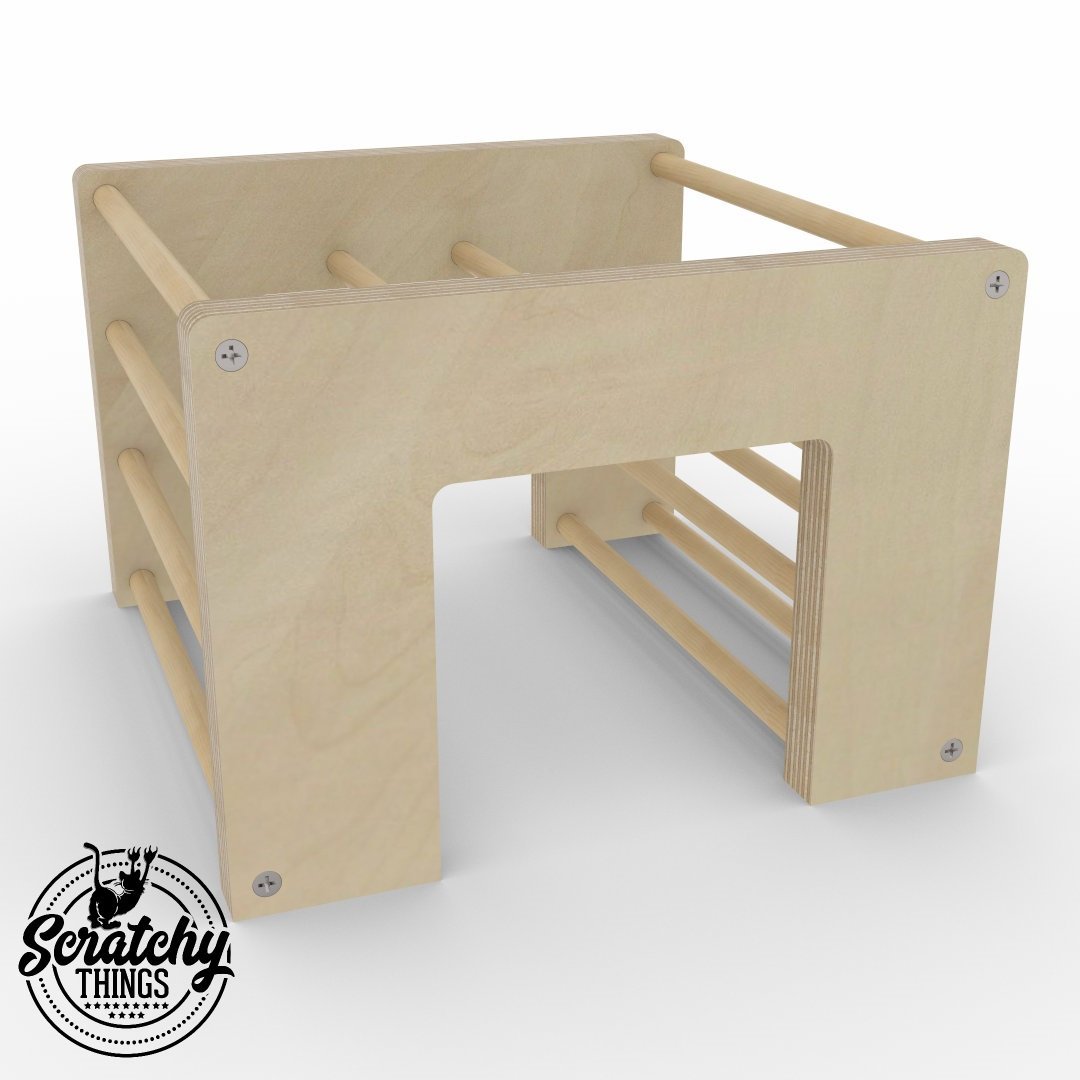 Rabbit Hay Rack Feeder Tunnel - Nibbler HayTunnel Mini - Scratchy Things Premium Pet Furniture