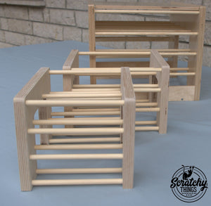 Rabbit Hay Rack Feeder Tunnel - Nibbler HayTunnel - Scratchy Things Premium Pet Furniture