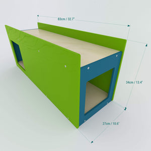Rabbit House Box Tunnel - Nibbler TunnelBox - Scratchy Things Premium Pet Furniture